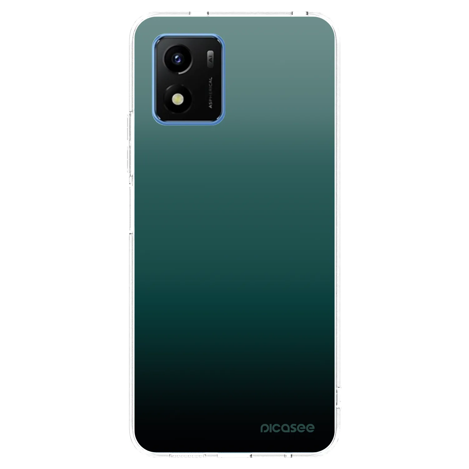 Picasee silikonový průhledný obal pro Vivo Y01 - Verdant Fade
