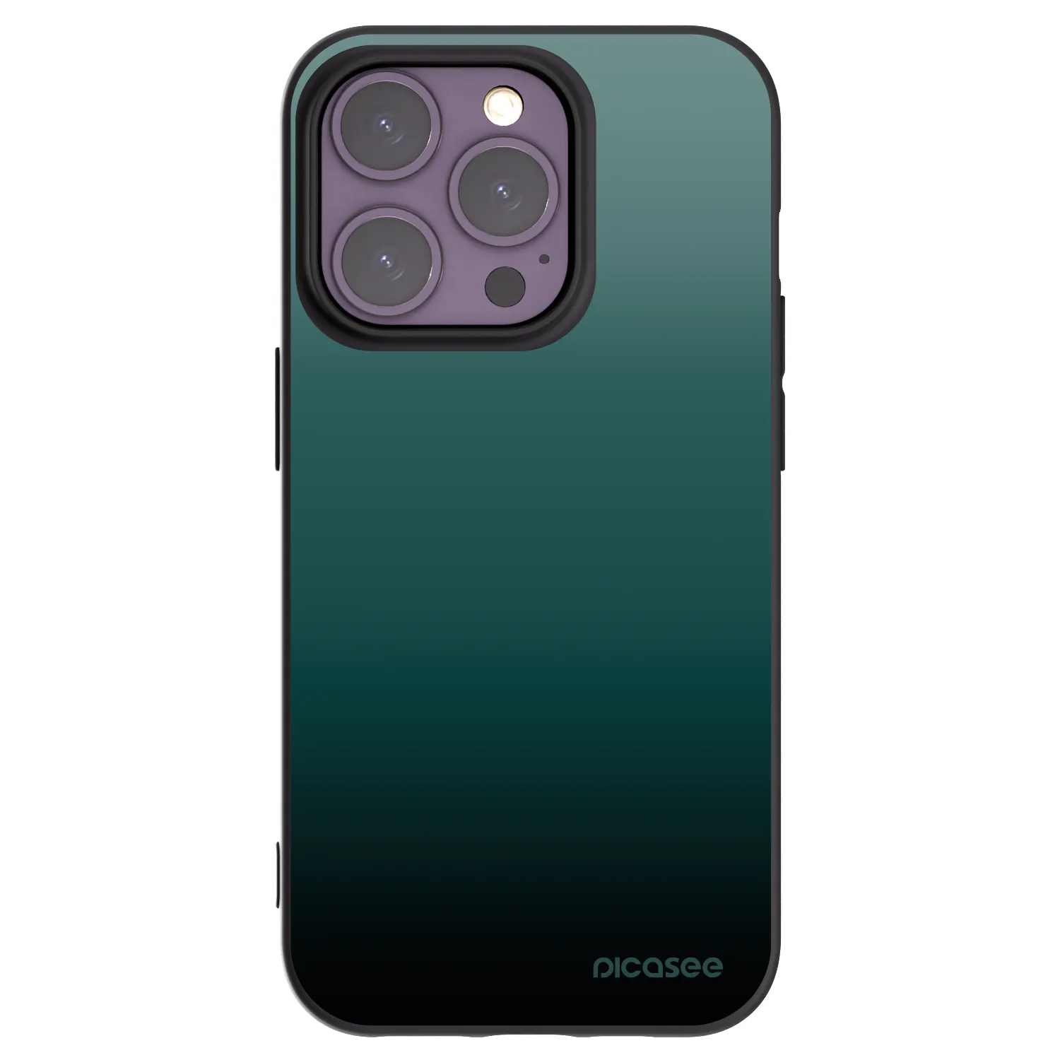 Picasee silikonový černý obal pro Apple iPhone 14 Pro - Verdant Fade