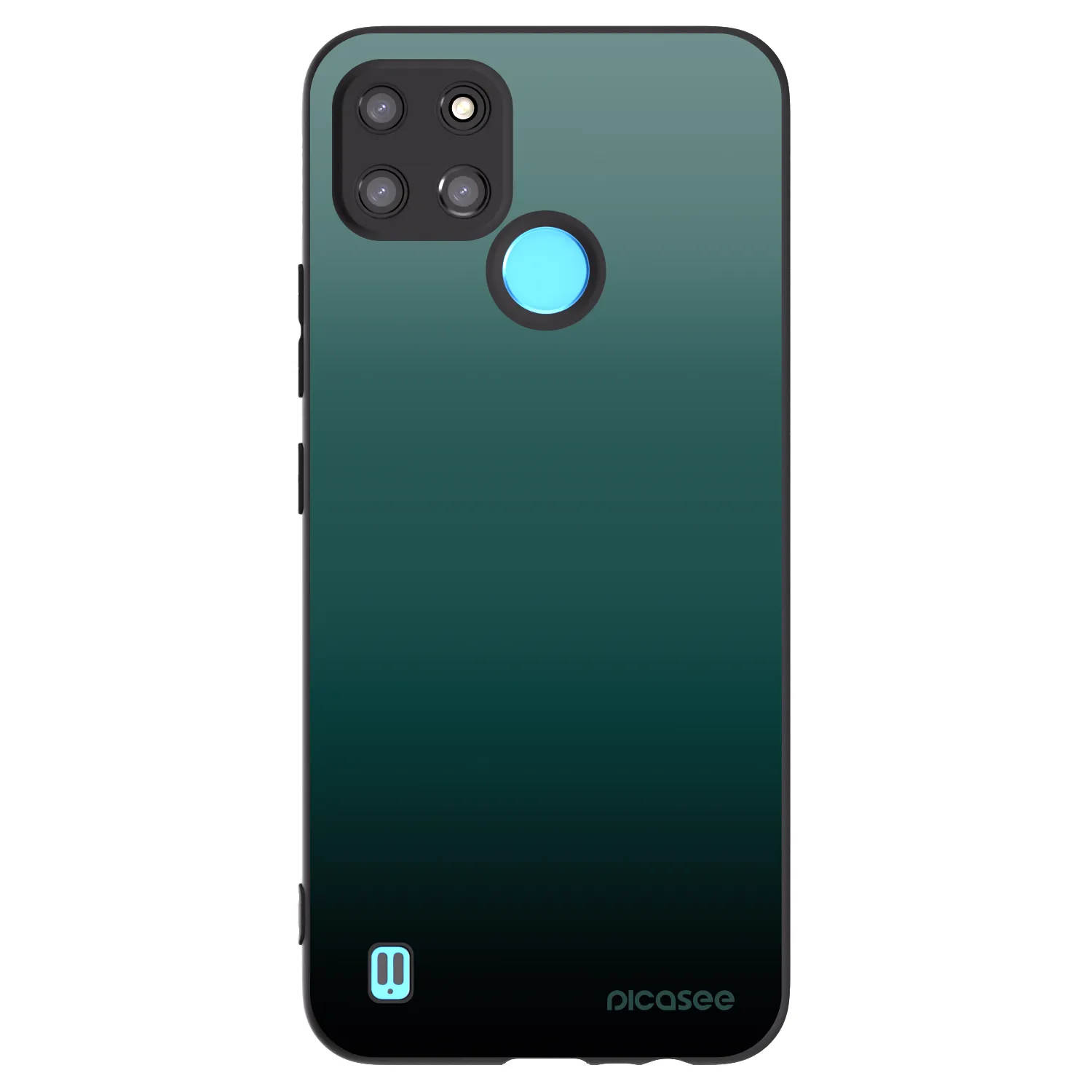Picasee silikonový černý obal pro Realme C21Y - Verdant Fade