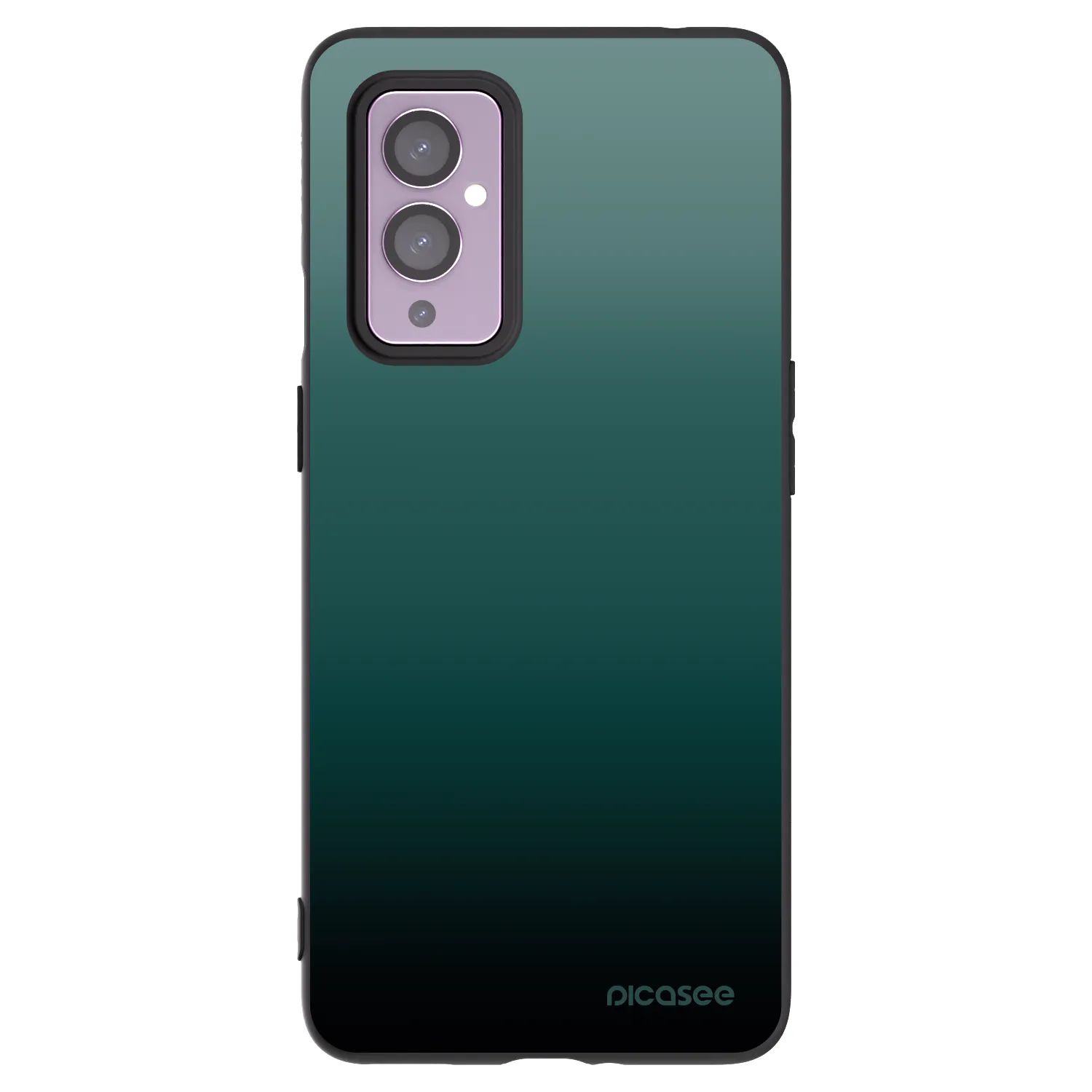 Picasee silikonový černý obal pro OnePlus 9 - Verdant Fade