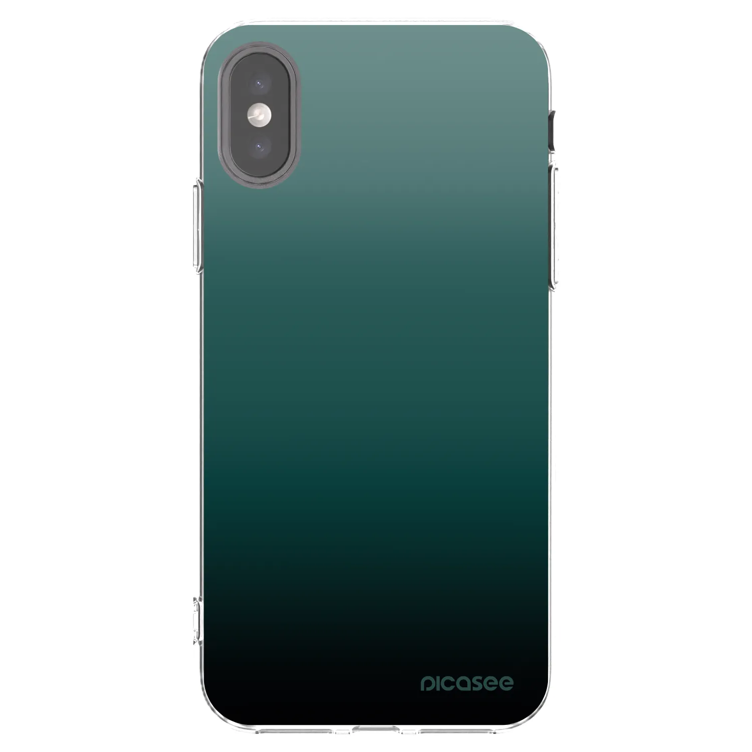 Picasee silikonový průhledný obal pro Apple iPhone X/XS - Verdant Fade