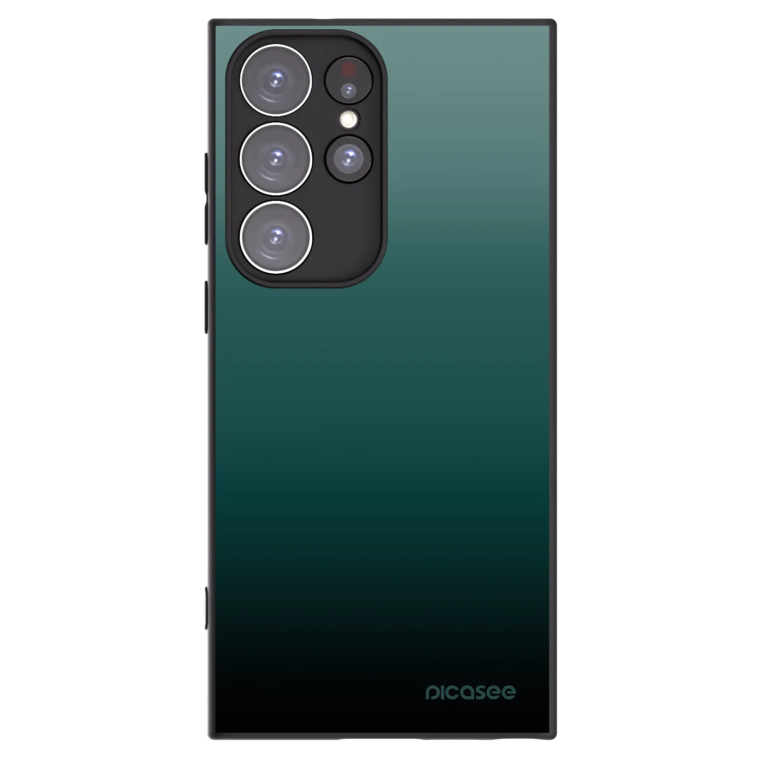 Picasee silikonový černý obal pro Samsung Galaxy S23 Ultra 5G - Verdant Fade