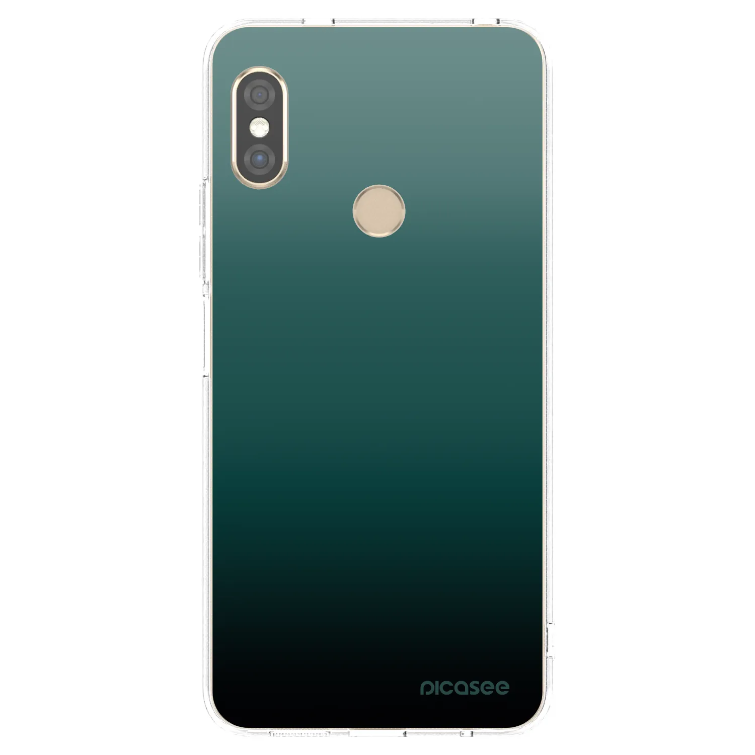 Picasee silikonový průhledný obal pro Xiaomi Redmi Note 5 Global - Verdant Fade