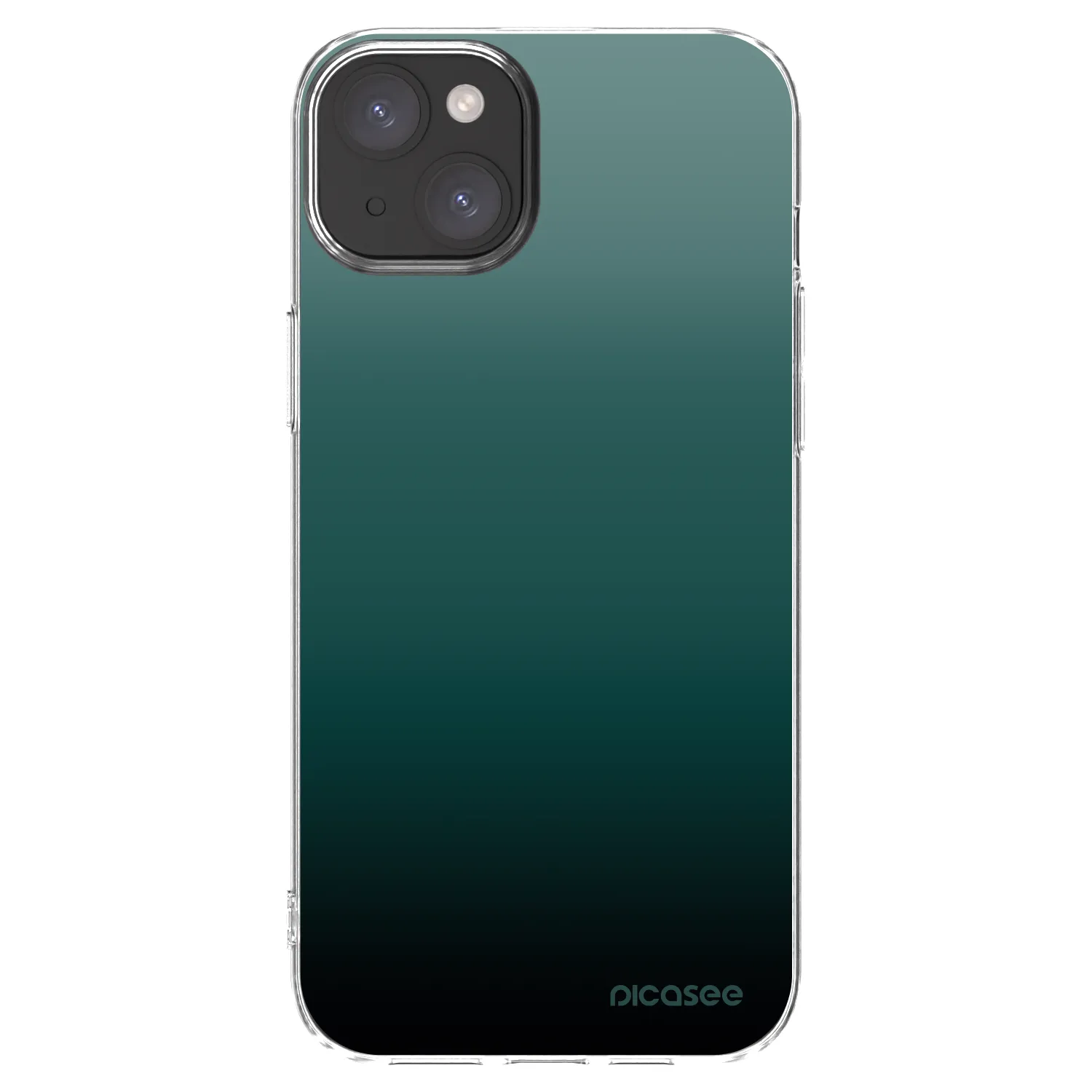 Picasee silikonový průhledný obal pro Apple iPhone 15 Plus - Verdant Fade