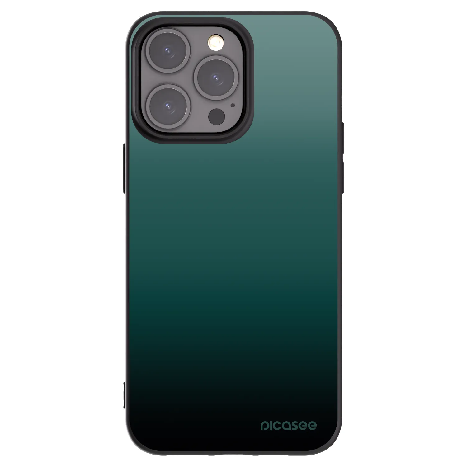 Picasee silikonový černý obal pro Apple iPhone 15 Pro Max - Verdant Fade