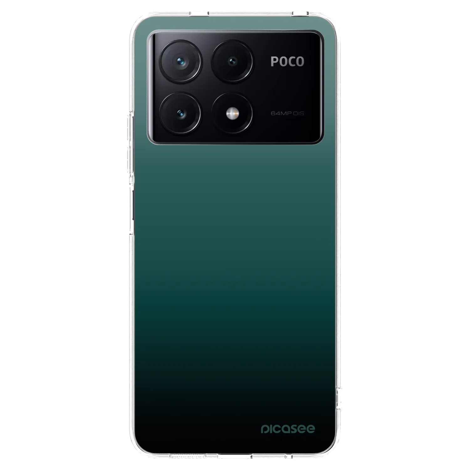 Picasee silikonový průhledný obal pro Xiaomi Poco X6 Pro - Verdant Fade