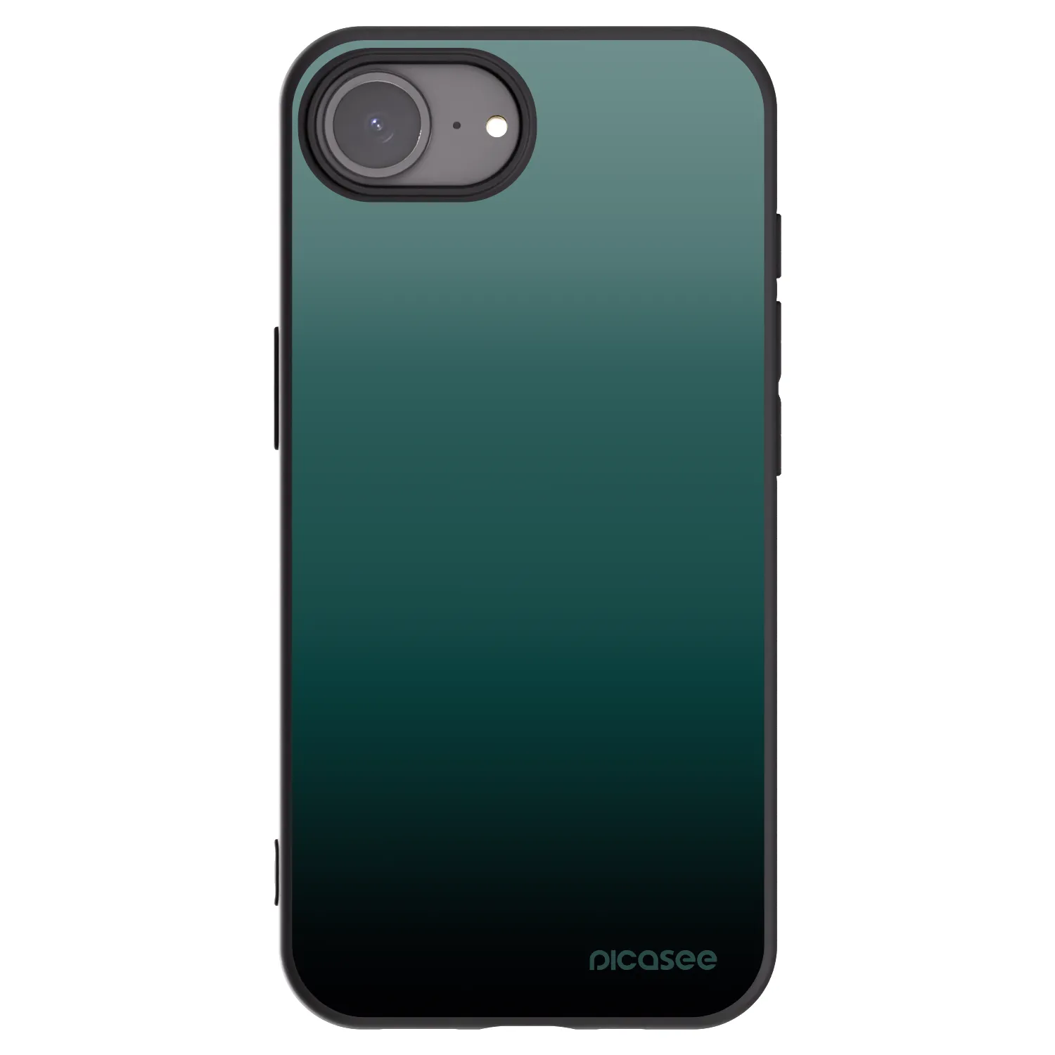 Picasee silikonový černý obal pro Apple iPhone 16e - Verdant Fade