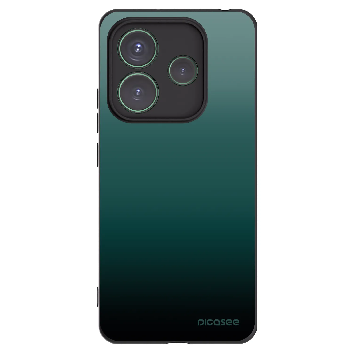 Picasee silikonový černý obal pro Xiaomi Redmi Note 14 5G - Verdant Fade