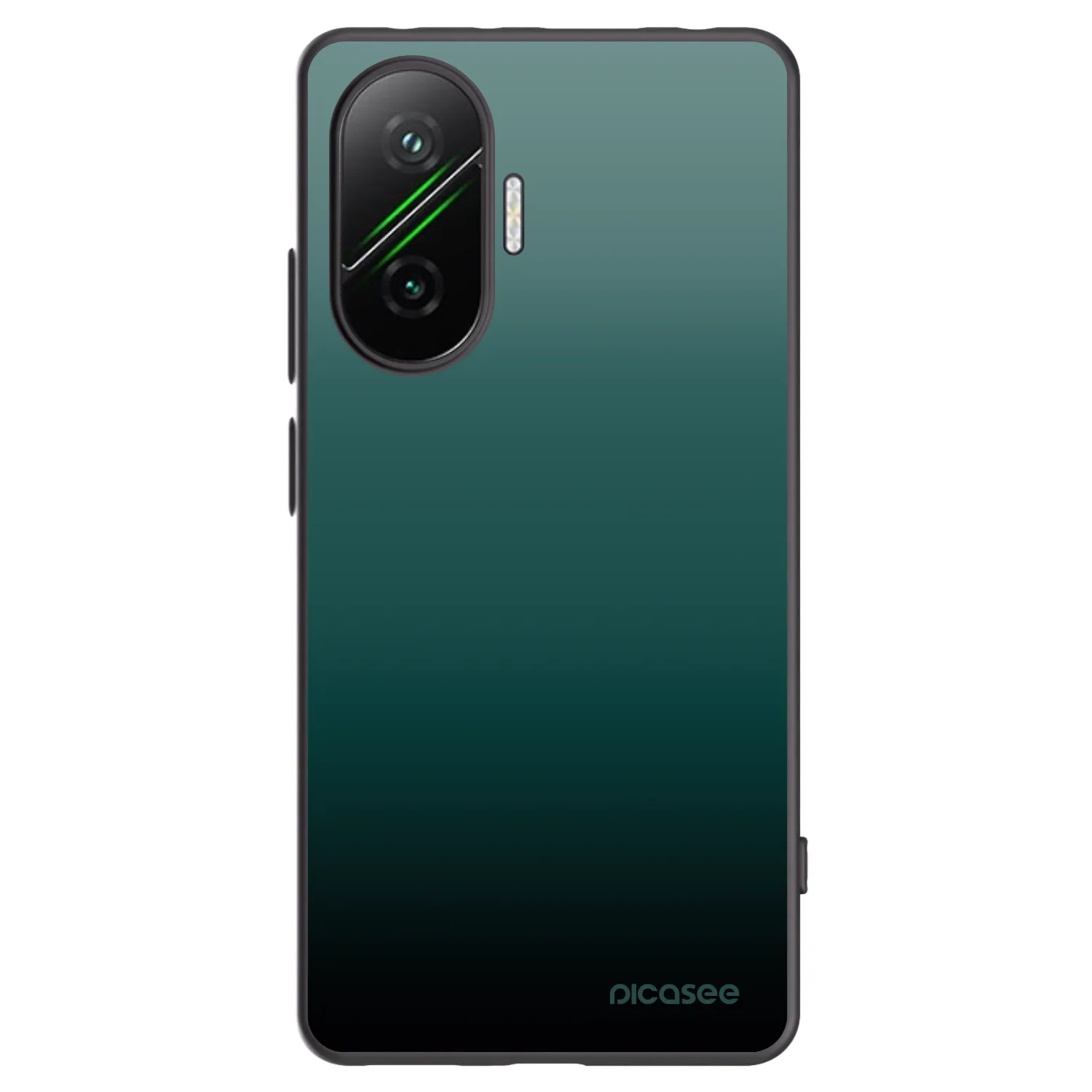 Picasee silikonový černý obal pro Xiaomi Poco F7 Pro 5G - Verdant Fade
