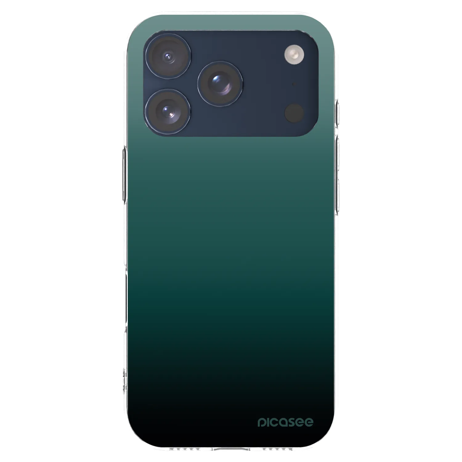 Picasee silikonový průhledný obal pro Apple iPhone 17 Pro - Verdant Fade