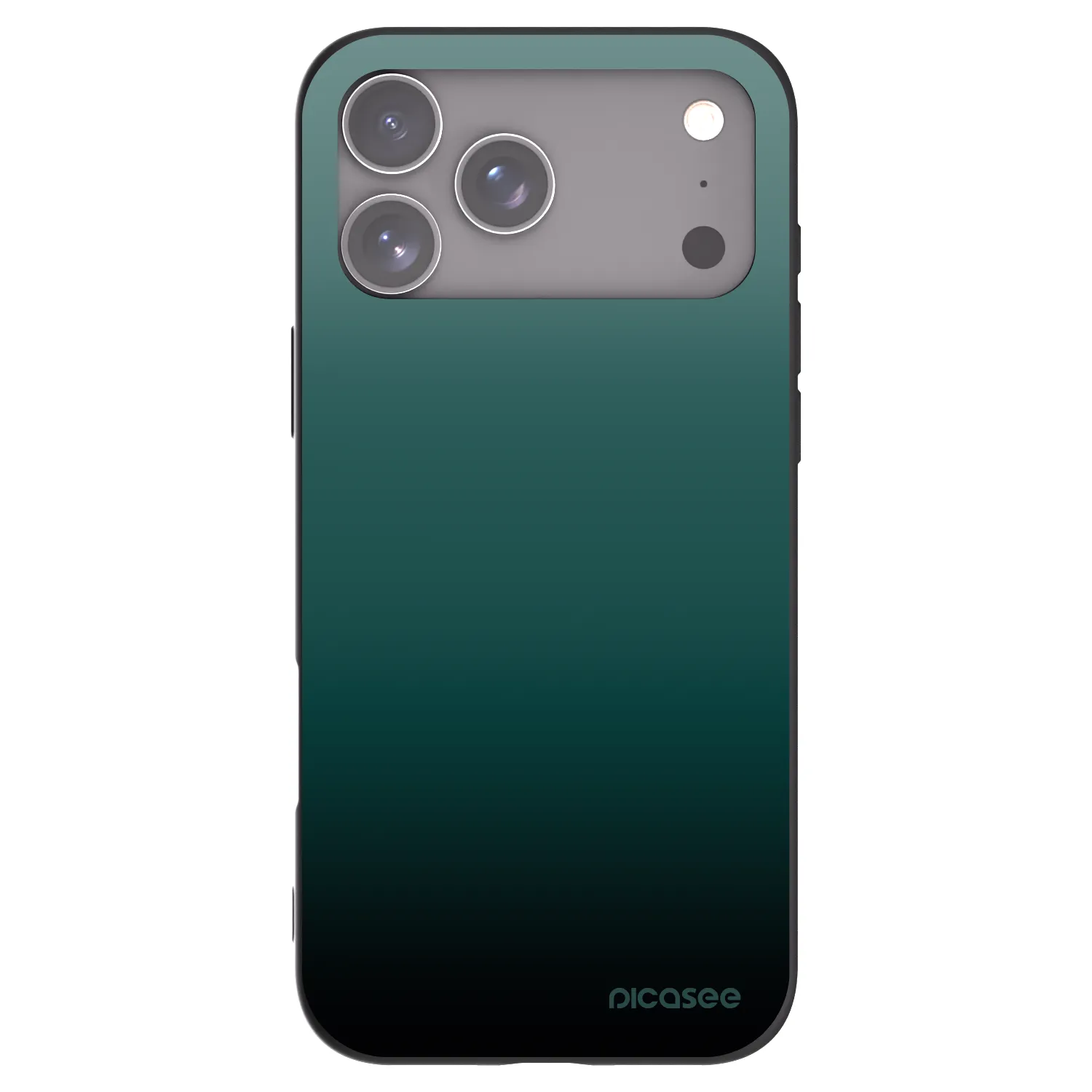 Picasee silikonový černý obal pro Apple iPhone 17 Pro Max - Verdant Fade