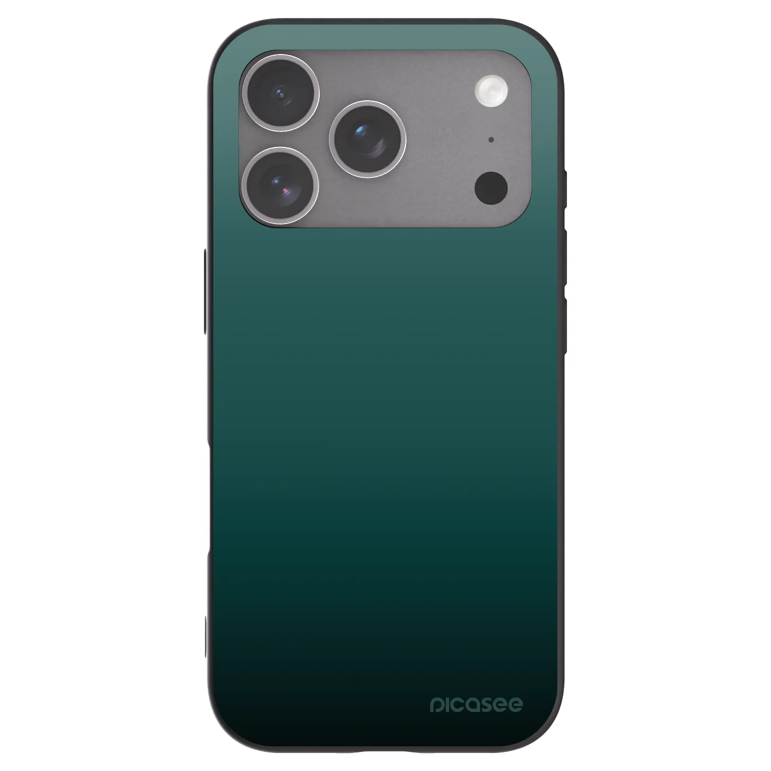 Picasee silikonový černý obal pro Apple iPhone 18 Pro - Verdant Fade