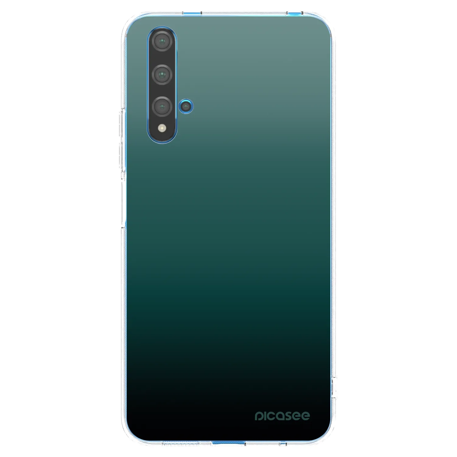 Picasee silikonový průhledný obal pro Huawei Nova 5T - Verdant Fade