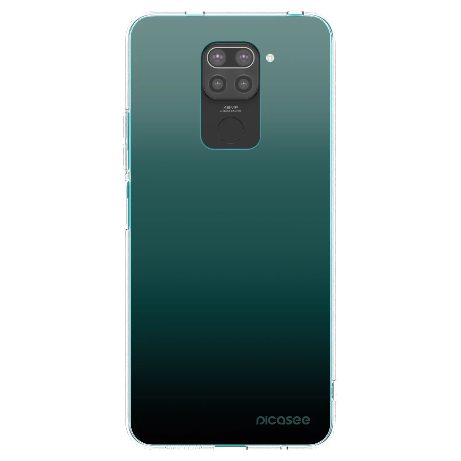 Picasee silikonový černý obal pro Xiaomi Redmi Note 9 - Verdant Fade