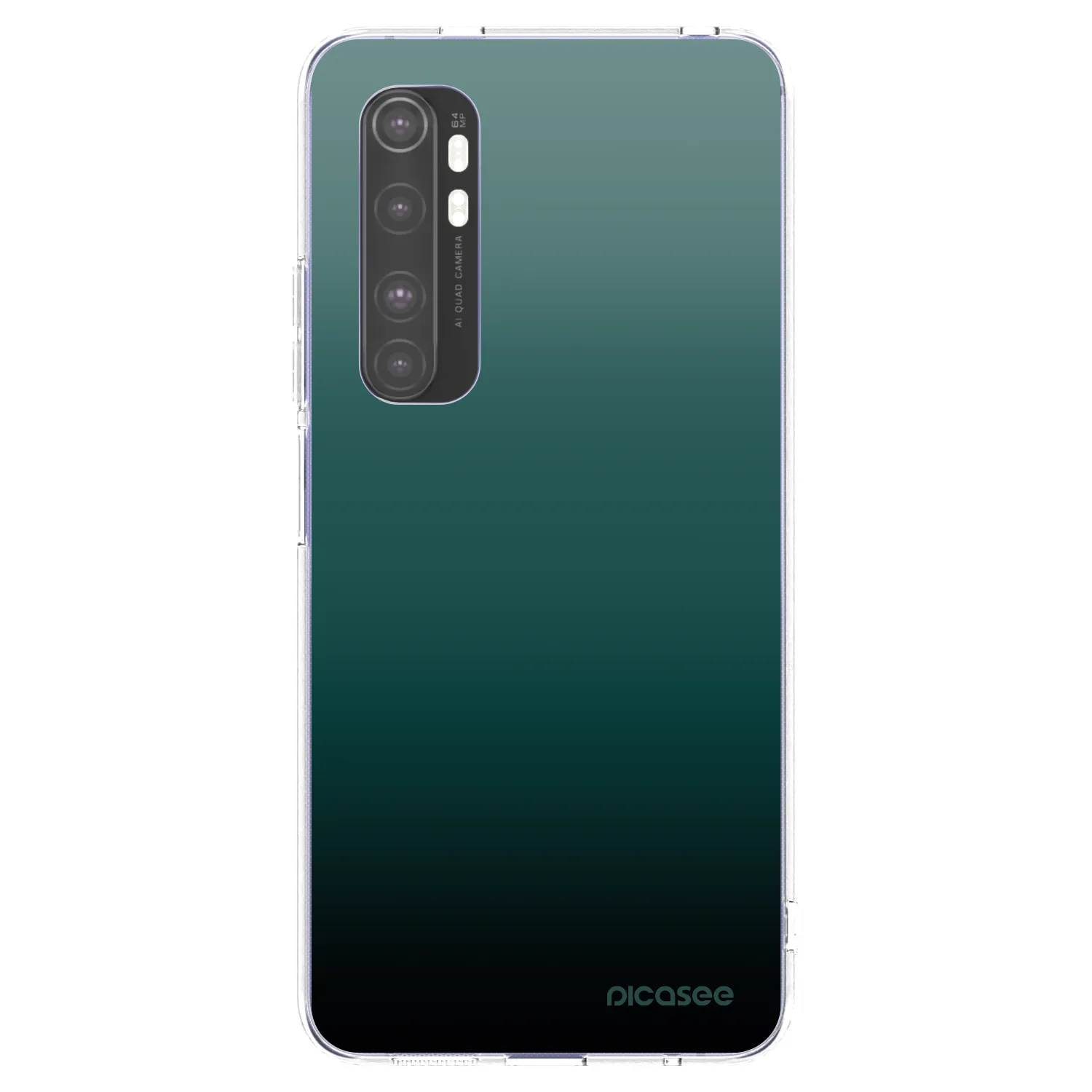 Picasee silikonový průhledný obal pro Xiaomi Mi Note 10 Lite - Verdant Fade