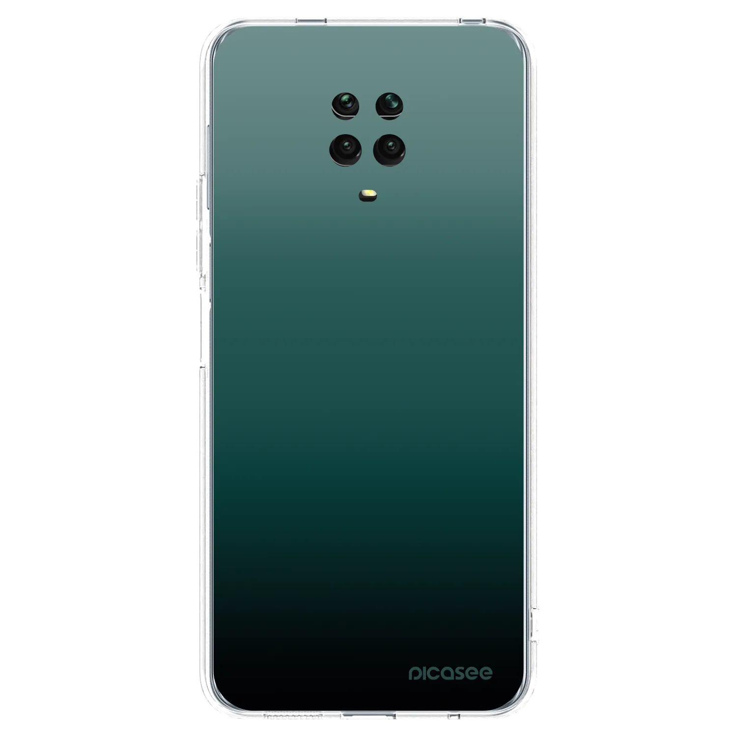 Picasee silikonový průhledný obal pro Xiaomi Redmi Note 9S - Verdant Fade