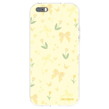 Picasee silikonový průhledný obal pro Apple iPhone 5/5S/SE - Honey Blossom