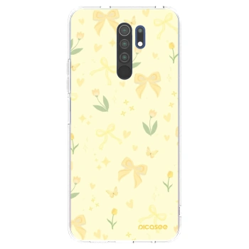 Picasee silikonový průhledný obal pro Xiaomi Redmi 9 - Honey Blossom