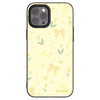 Picasee silikonový černý obal pro Apple iPhone 12 Pro Max - Honey Blossom
