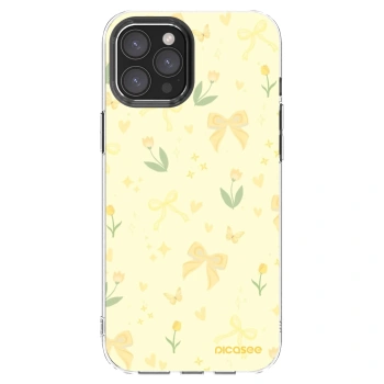 Picasee silikonový průhledný obal pro Apple iPhone 12 Pro Max - Honey Blossom