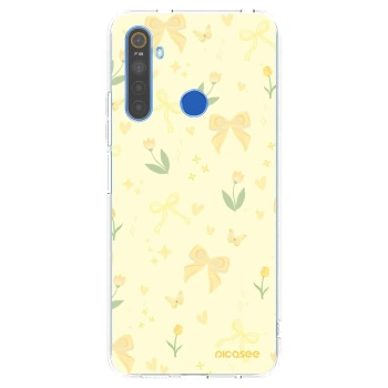Picasee silikonový průhledný obal pro Realme 5 - Honey Blossom