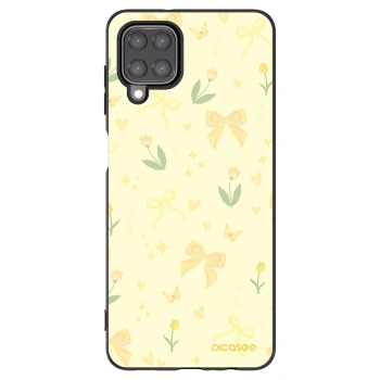 Picasee silikonový černý obal pro Samsung Galaxy A12 A125F - Honey Blossom