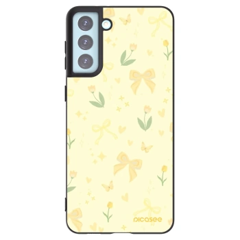 Picasee silikonový černý obal pro Samsung Galaxy S21+ 5G G996F - Honey Blossom