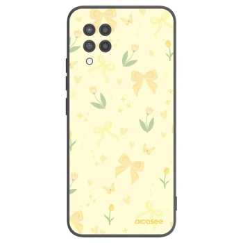 Picasee silikonový černý obal pro Samsung Galaxy A42 A426B - Honey Blossom