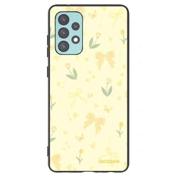 Picasee silikonový černý obal pro Samsung Galaxy A72 A725F - Honey Blossom