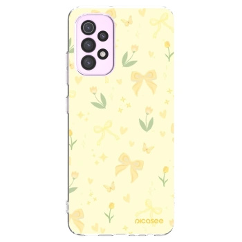 Picasee silikonový průhledný obal pro Samsung Galaxy A32 5G A326B - Honey Blossom