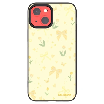 Picasee silikonový černý obal pro Apple iPhone 13 mini - Honey Blossom