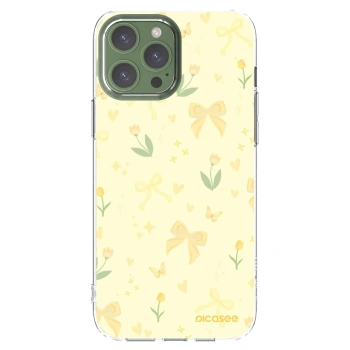 Picasee silikonový průhledný obal pro Apple iPhone 13 Pro Max - Honey Blossom