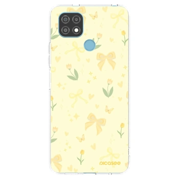 Picasee silikonový průhledný obal pro Realme C21 - Honey Blossom