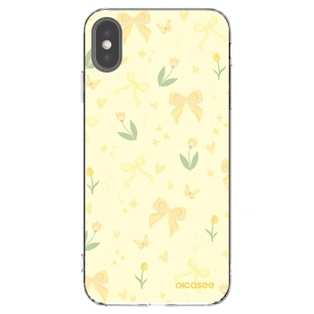 Picasee silikonový průhledný obal pro Apple iPhone XS Max - Honey Blossom