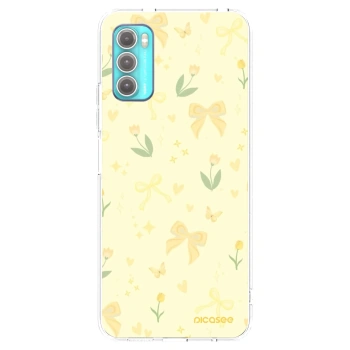 Picasee silikonový průhledný obal pro Motorola Moto G60 - Honey Blossom