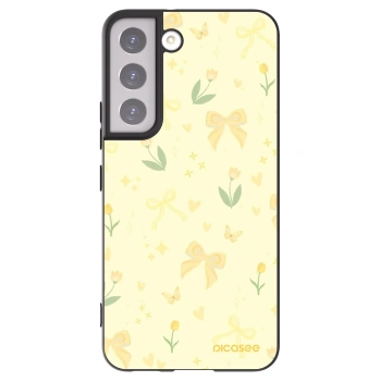 Picasee silikonový černý obal pro Samsung Galaxy S22 5G - Honey Blossom