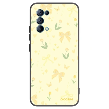 Picasee silikonový černý obal pro OPPO Reno 5 5G - Honey Blossom