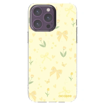 Picasee silikonový průhledný obal pro Apple iPhone 14 Pro Max - Honey Blossom