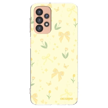 Picasee silikonový průhledný obal pro Samsung Galaxy A23 A236B 5G - Honey Blossom