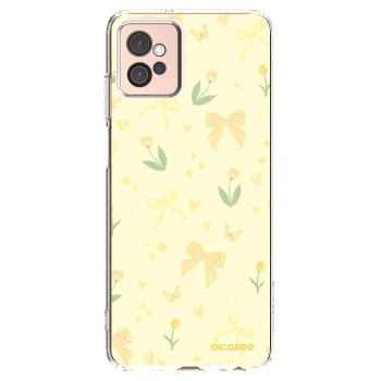 Picasee silikonový průhledný obal pro Motorola Moto G32 - Honey Blossom