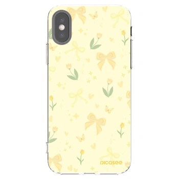 Picasee silikonový průhledný obal pro Apple iPhone X/XS - Honey Blossom