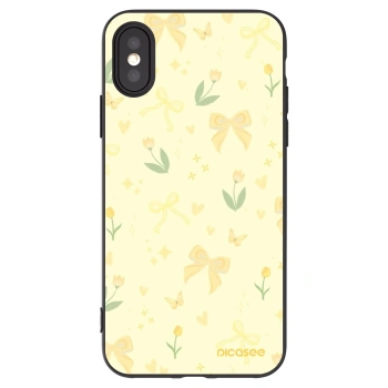 Picasee silikonový černý obal pro Apple iPhone X/XS - Honey Blossom