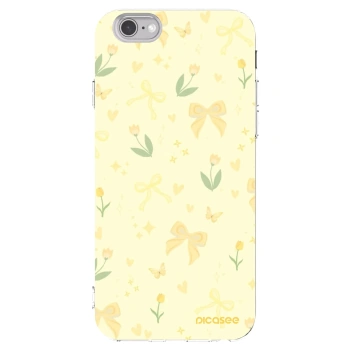 Picasee silikonový průhledný obal pro Apple iPhone 6/6S - Honey Blossom