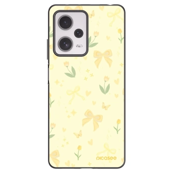 Picasee silikonový černý obal pro Xiaomi Redmi Note 12 Pro+ 5G - Honey Blossom