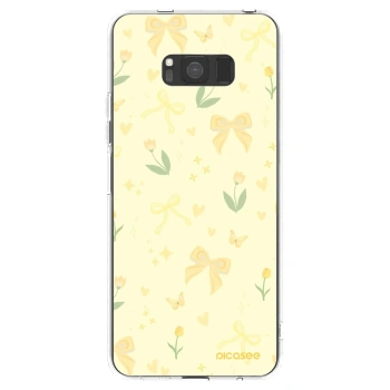 Picasee silikonový průhledný obal pro Samsung Galaxy S8 G950F - Honey Blossom