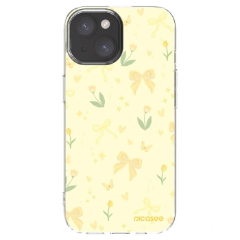 Picasee silikonový průhledný obal pro Apple iPhone 15 - Honey Blossom