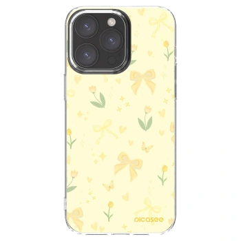 Picasee silikonový průhledný obal pro Apple iPhone 15 Pro Max - Honey Blossom