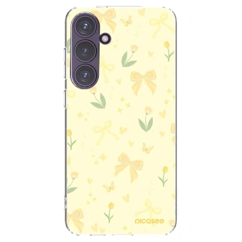 Picasee silikonový průhledný obal pro Samsung Galaxy S24+ S926B 5G - Honey Blossom