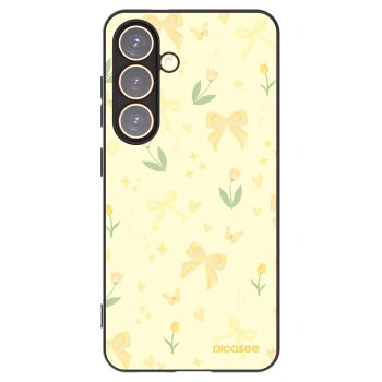 Picasee silikonový černý obal pro Samsung Galaxy S24 S921B 5G - Honey Blossom