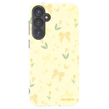Picasee silikonový průhledný obal pro Samsung Galaxy S23 FE S711B - Honey Blossom